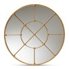 Baxton Studio Ohara Modern and Contemporary Gold Finished Metal Accent Wall Mirror 189-11898-ZORO